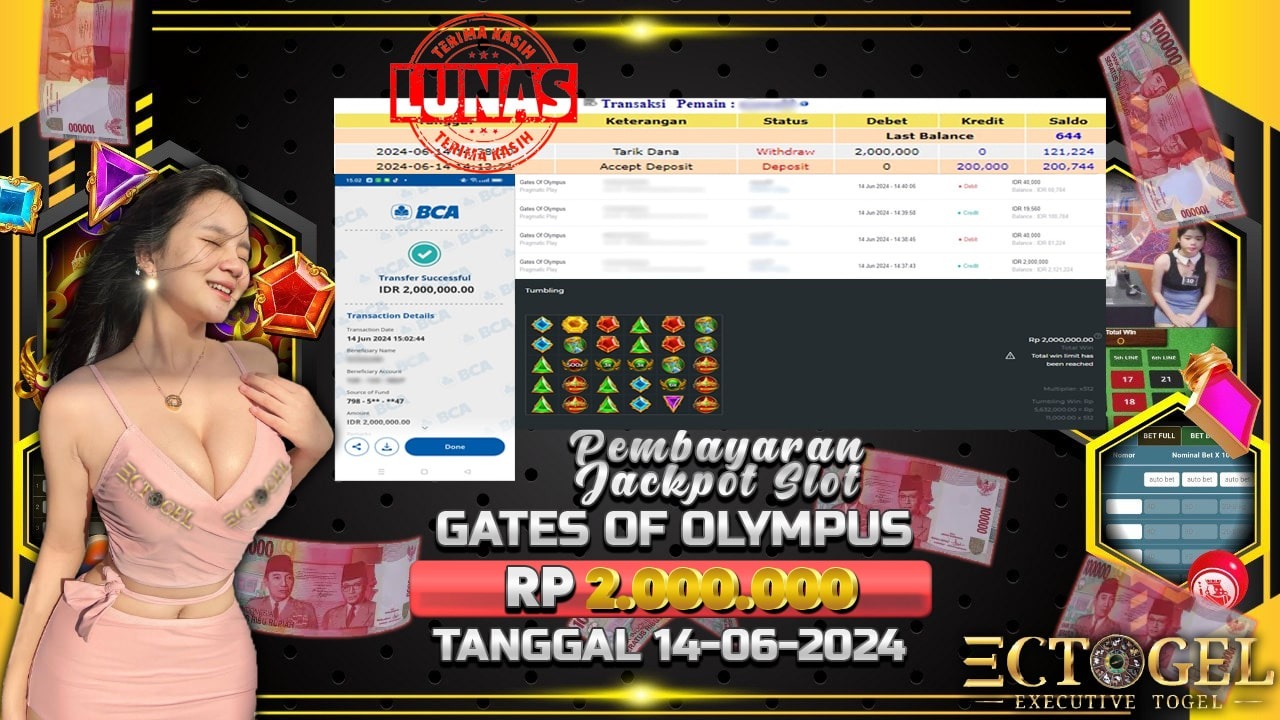 BUKTI JACKPOT SLOT GATES OF OLYMPUS TERPERCAYA DI INDONESIA