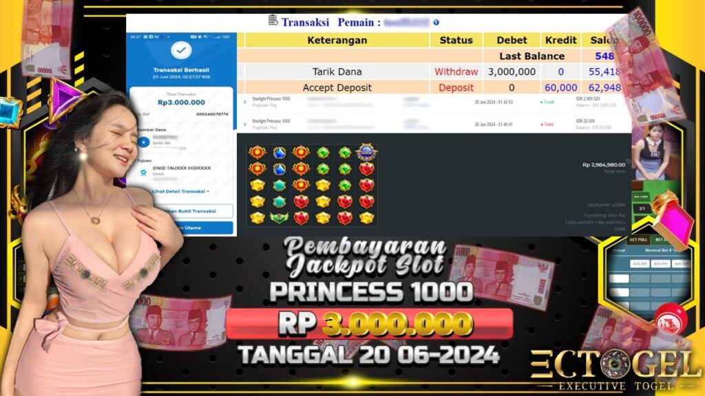 BUKTI JACKPOT SLOT STARLIGHT PRINCES 1000 TERPERCAYA DI INDONESIA TGL 20-06-2024